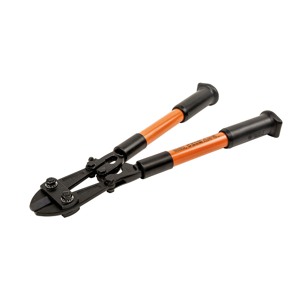 Klein 18" Fiberglass Handle Bolt Cutter - Vinyl Grips 