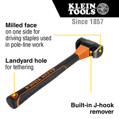 Klein Lineman's Milled-Face Hammer - 809-36MF
