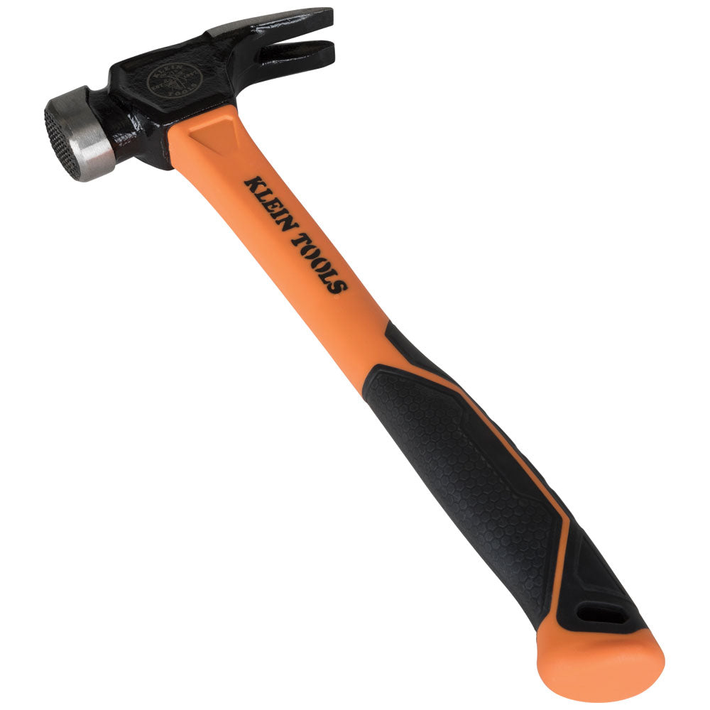 Bright orange Klein Lineman's Claw Milled Hammer