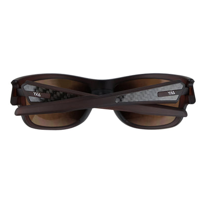 Wye Delta Grip Brown Safety Sunglass w/ carbon fiber coating Arm