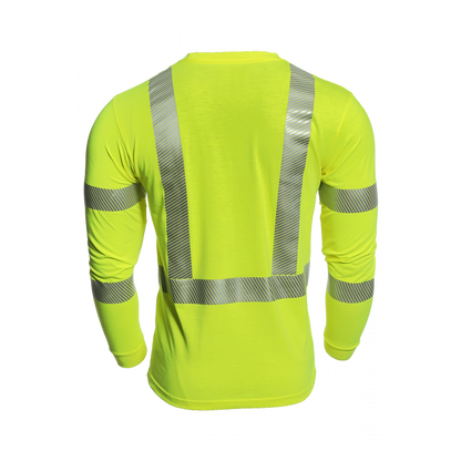 DRIFIRE Strongknit FR Long Sleeve Hi-Vis T-Shirt Class 3 - DF2-AX3-793LSP-HY