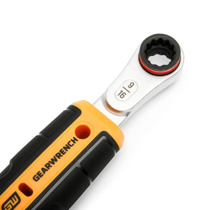 PRE-ORDER - Gearwrench 9/16" x 3/4" Lineman 2-in-1 Insulated Ratcheting Box Wrench - GWULRW91634