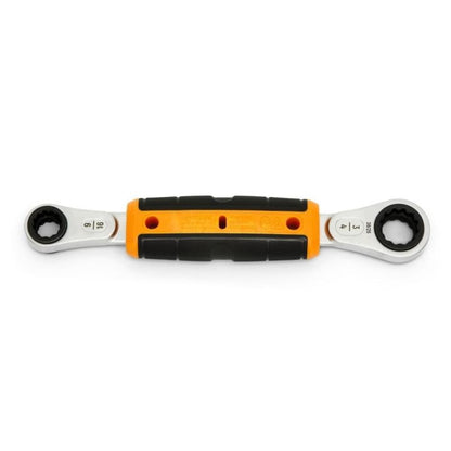 PRE-ORDER - Gearwrench 9/16" x 3/4" Lineman 2-in-1 Insulated Ratcheting Box Wrench - GWULRW91634