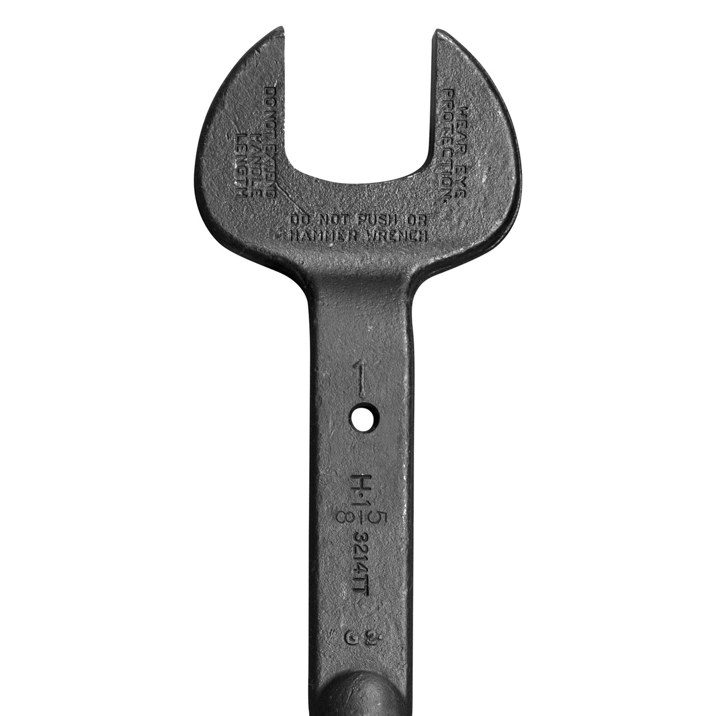 Klein Nominal Opening Spud Wrench, 1'' Bolt, for U.S. Heavy Nut With Tether Hole - 3214TT