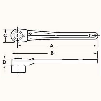 Lowell Lineman's Triple Square Tower Wrench