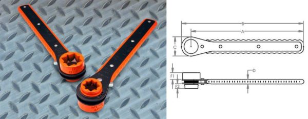 Lowell Limited Edition Ratcheting Quad Distribution Wrench 