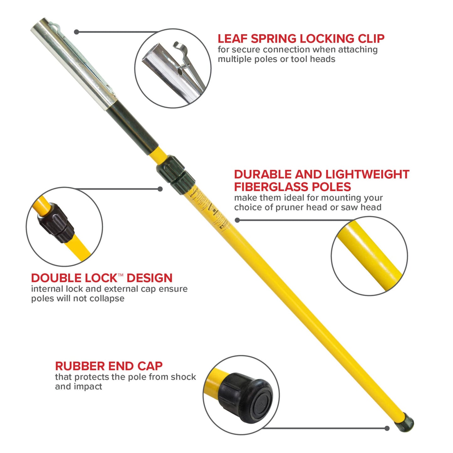 Jameson 12' Telescoping Pruner Pole - TP-12F