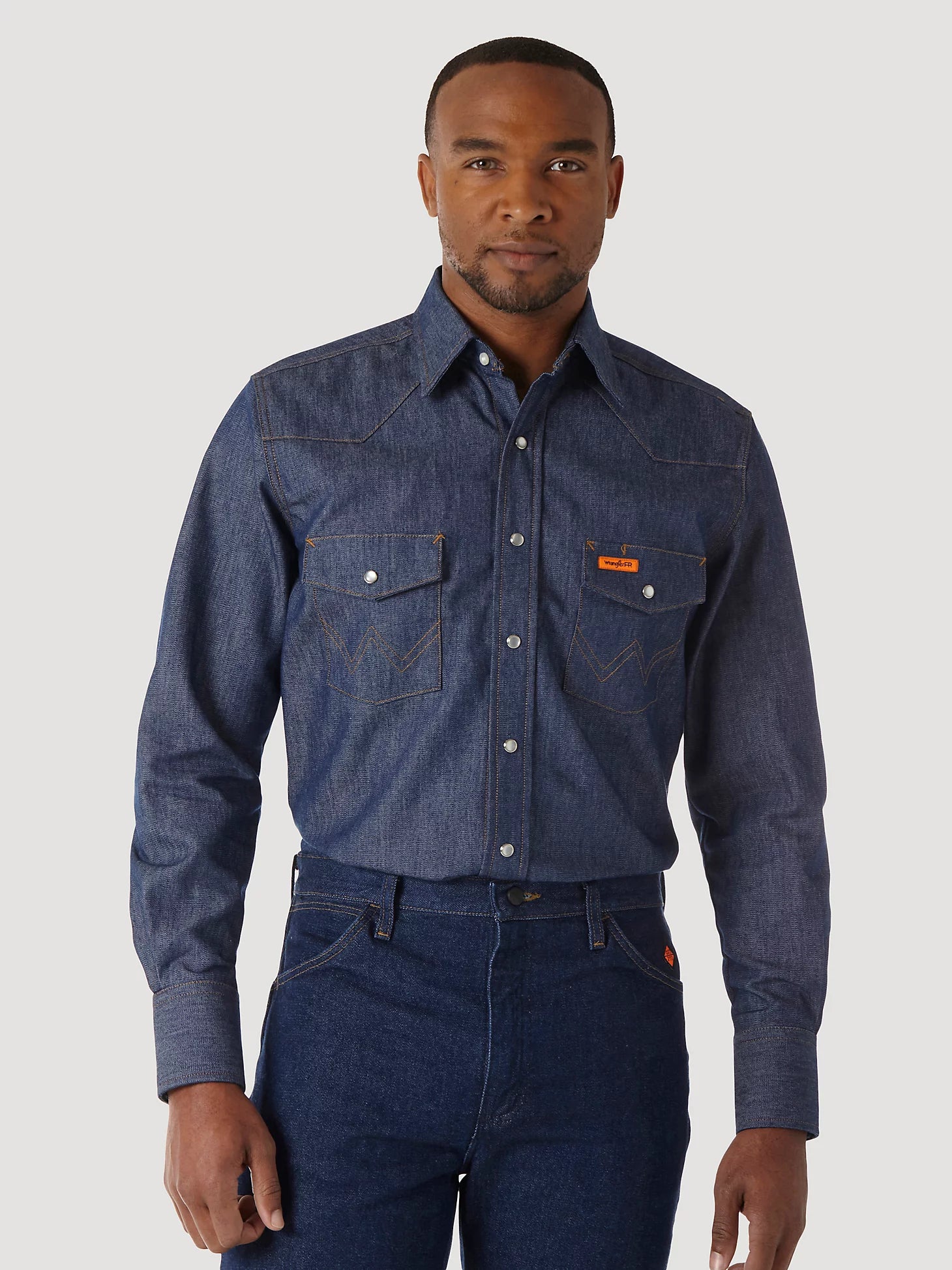 Wrangler FR Shirt Flame Resistant Denim Work Shirt-FR12127