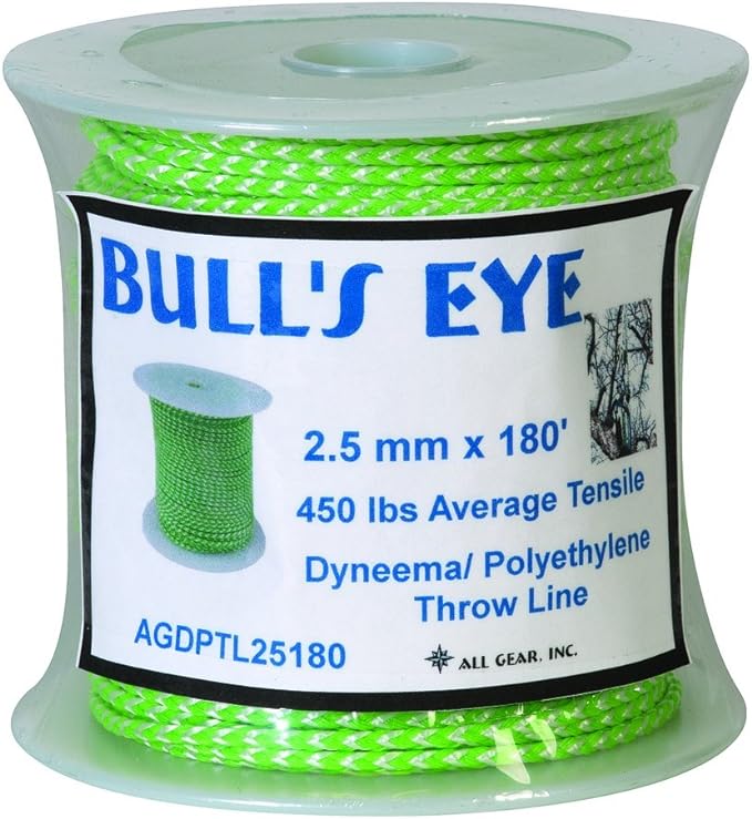 All Gear Throw Bag 14oz w/ 180' Bulls Eye Line - AGTB14&DPTL25180