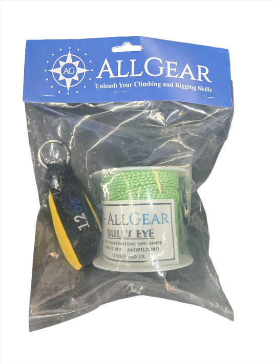 All Gear Throw Bag 12oz w/ 180' Bulls Eye Line - AGTB12&DPTL25180