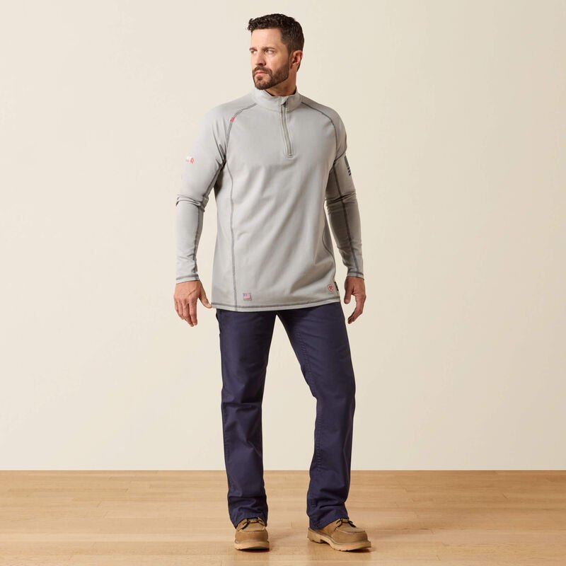 FR Combat Stretch Patriot 1/4 Zip Work Shirt