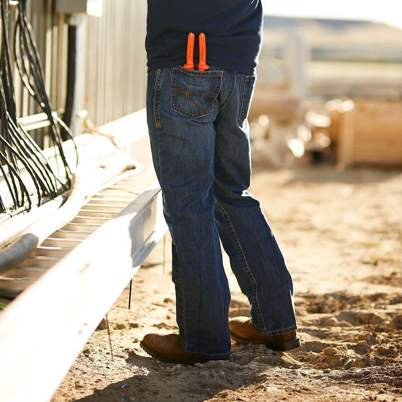 Ariat Jeans FR M4 Relaxed Basic Boot Cut Style Pant - 10012552 - J.L. Matthews Co., Inc.