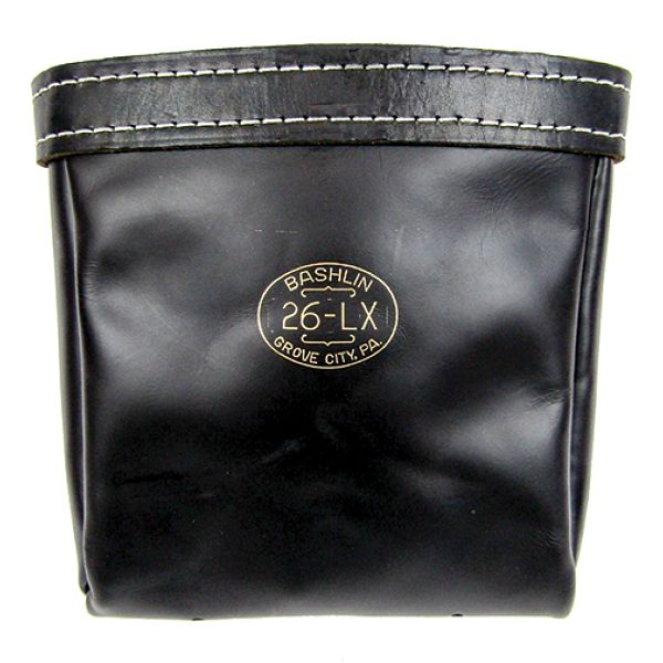 Bashlin Black Leather Bolt and Nut Bag Lineman Ditty Bag - 26LX - J.L. Matthews Co., Inc.