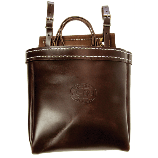 Bashlin Leather Bolt & Nut Bag Lineman Ditty Bag W/Tool Holder - 26DRM