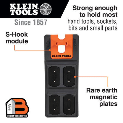 Klein Magnetic Tool Storage Module S-Hook Module- BC504S