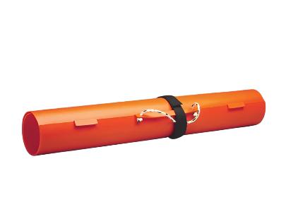 Bierer 4' Orange Safety Pole Guard W/Velcro Strap - PG48S - J.L. Matthews Co., Inc.