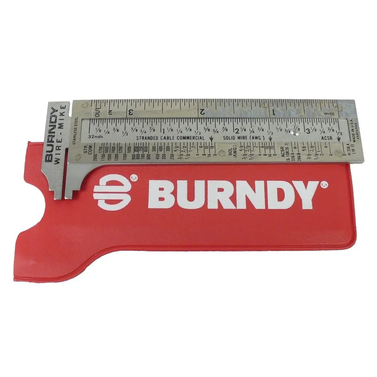 Burndy Stainless Steel Wire Micrometer w/Markings - WIREMIKE