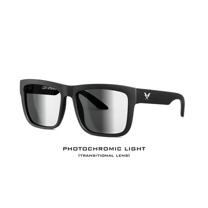 Drifter Z87 Matte Black Photochromic - eyewear-J.L. Matthews Co., Inc.