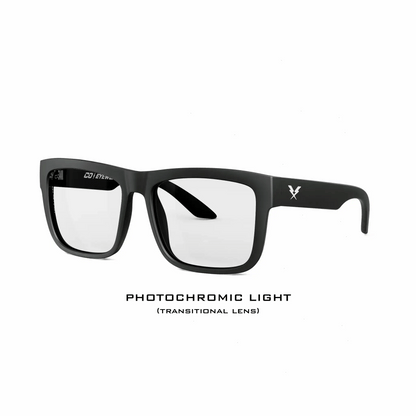 Drifter Z87 Matte Black Photochromic - eyewear-J.L. Matthews Co., Inc.