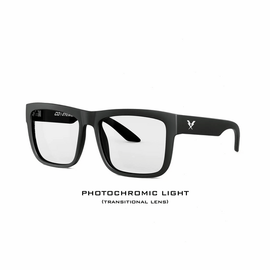 Drifter Z87 Matte Black Photochromic - eyewear-J.L. Matthews Co., Inc.