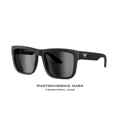 Drifter Z87 Matte Black Photochromic - eyewear-J.L. Matthews Co., Inc.