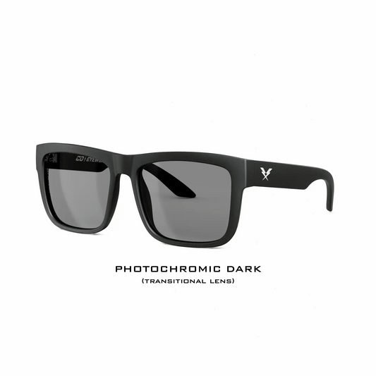 Drifter Z87 Matte Black Photochromic - eyewear-J.L. Matthews Co., Inc.