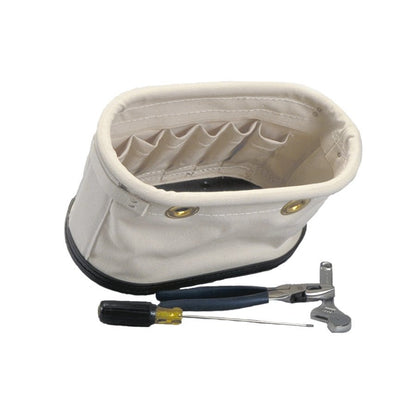 Estex Aerial Oval Bucket 15 Pockets Canvas Tool Bag - 1820 - Buckets-J.L. Matthews Co., Inc.
