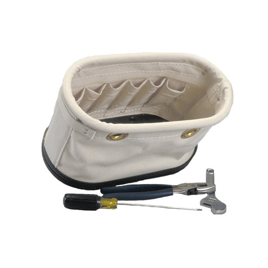 Estex Aerial Oval Bucket 15 Pockets Canvas Tool Bag - 1820 - Buckets-J.L. Matthews Co., Inc.