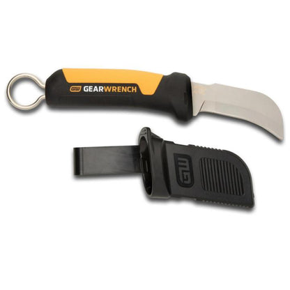 Gearwrench Lineman Fixed Blade Hawkbill Knife with Blunt Tip - GWKHBFXB - Hand Tool-J.L. Matthews Co., Inc.
