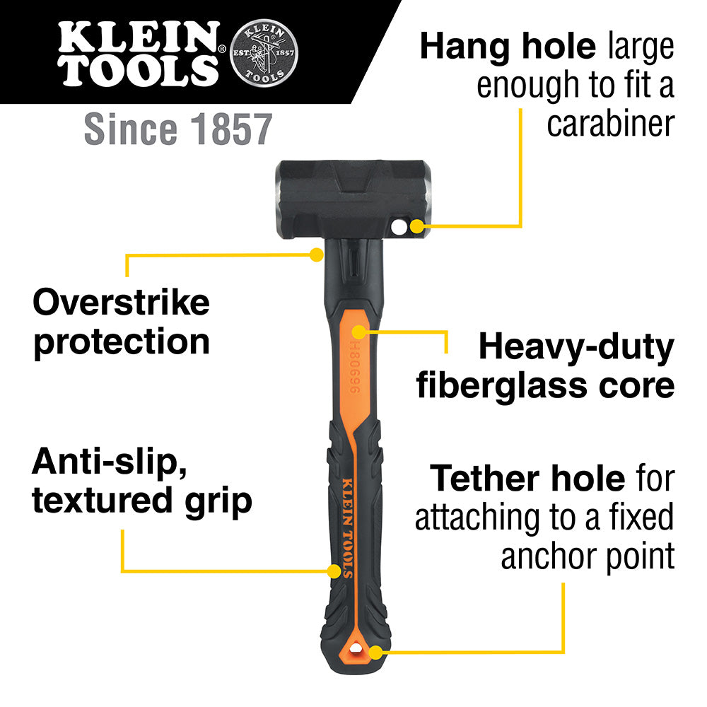 Klein Tools 6lb Sledgehammer With Integrated Hole - H80696