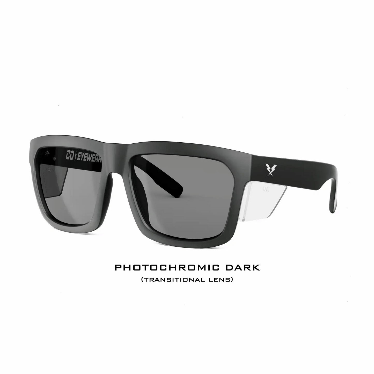 Hard Money Z87+ Matte Black Photochromic - eyewear-J.L. Matthews Co., Inc.