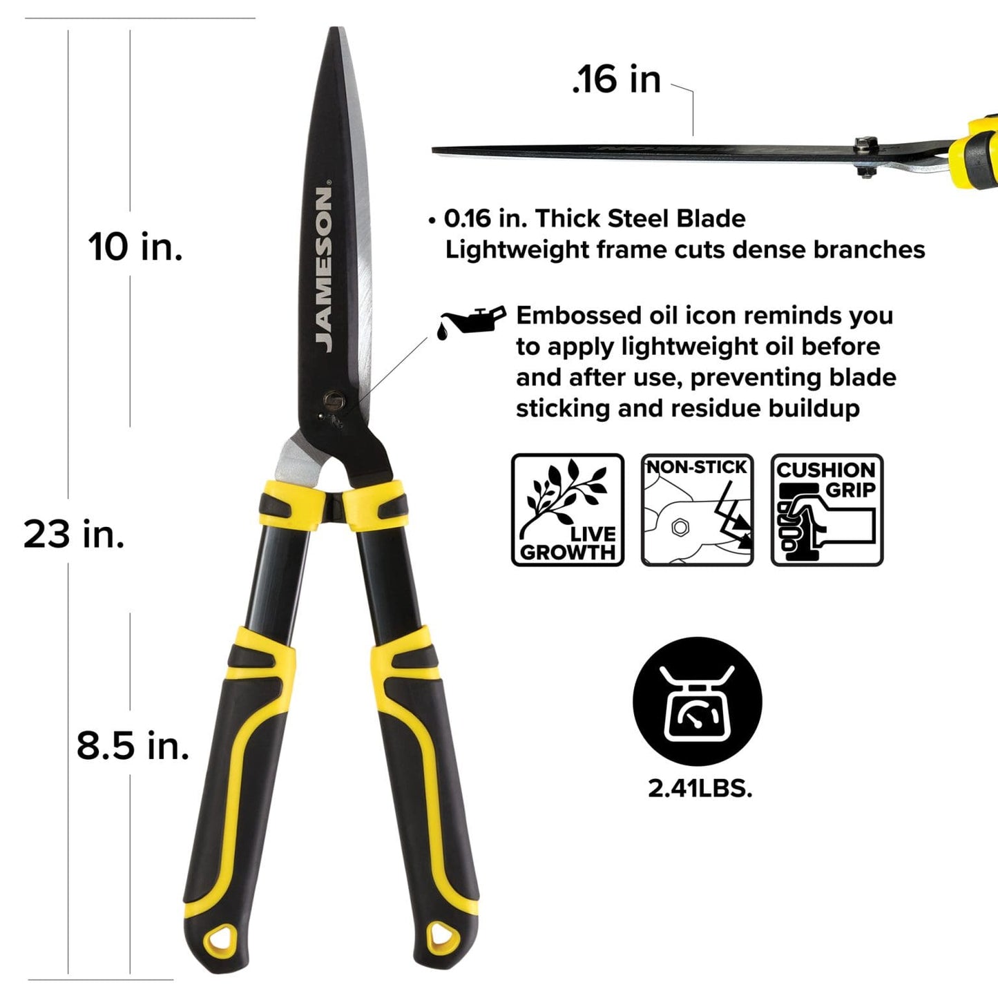 Heavy-Duty 23″ Hedge Shears