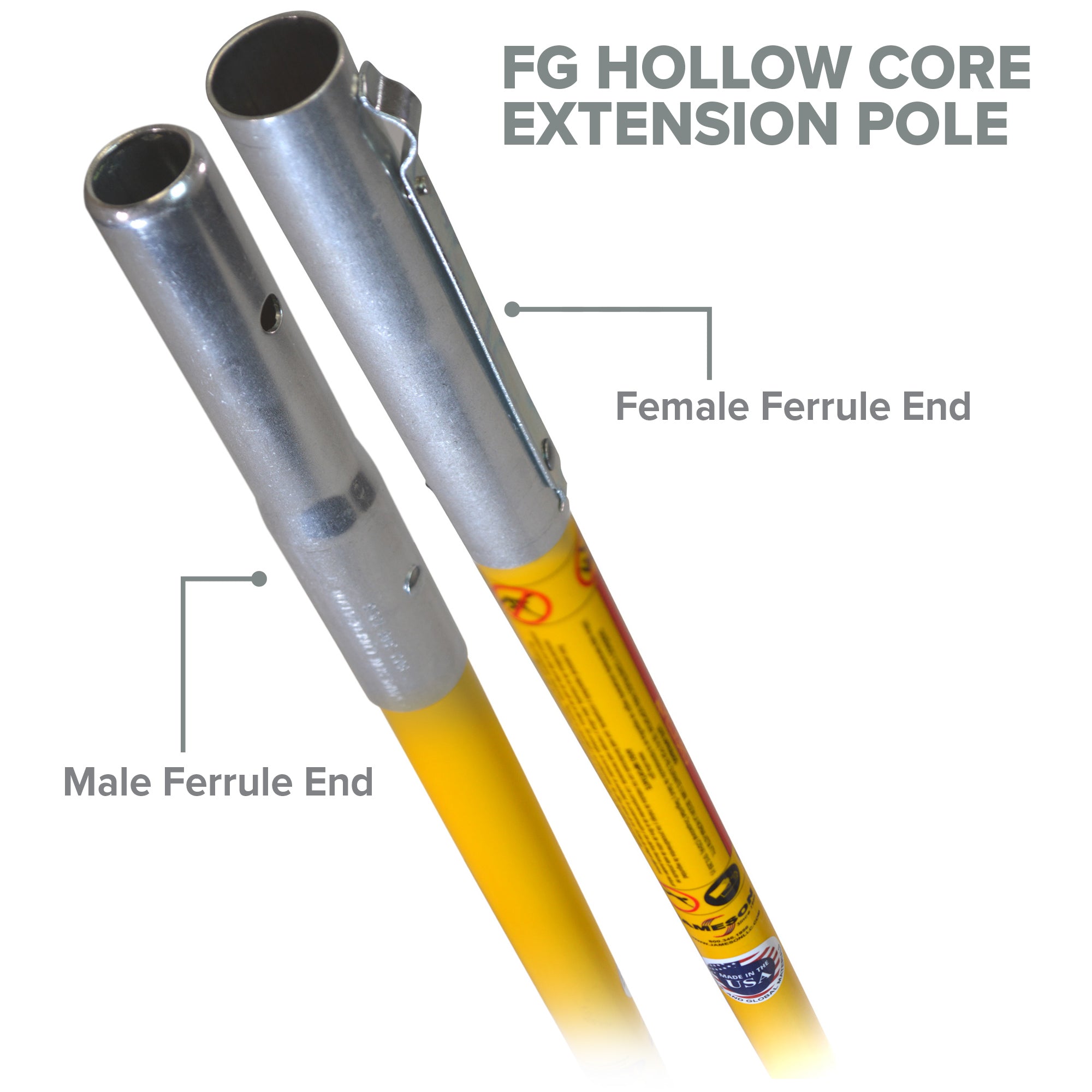 Jameson FG 8 Foot Fiberglass Extension Pole - 8' Jameson FG 8 Foot Fiberglass Extension Pole - 8'