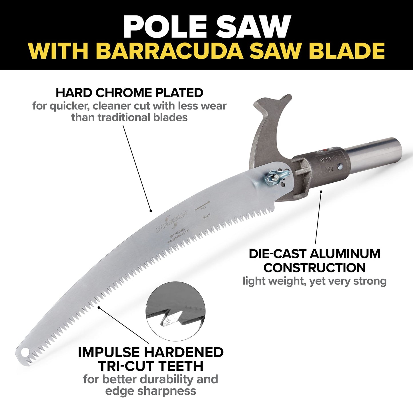 Jameson Tri-Cut Pole Saw Head