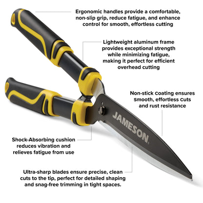 Jameson Heavy Duty Hedge Shears Professional Cutting Tool 