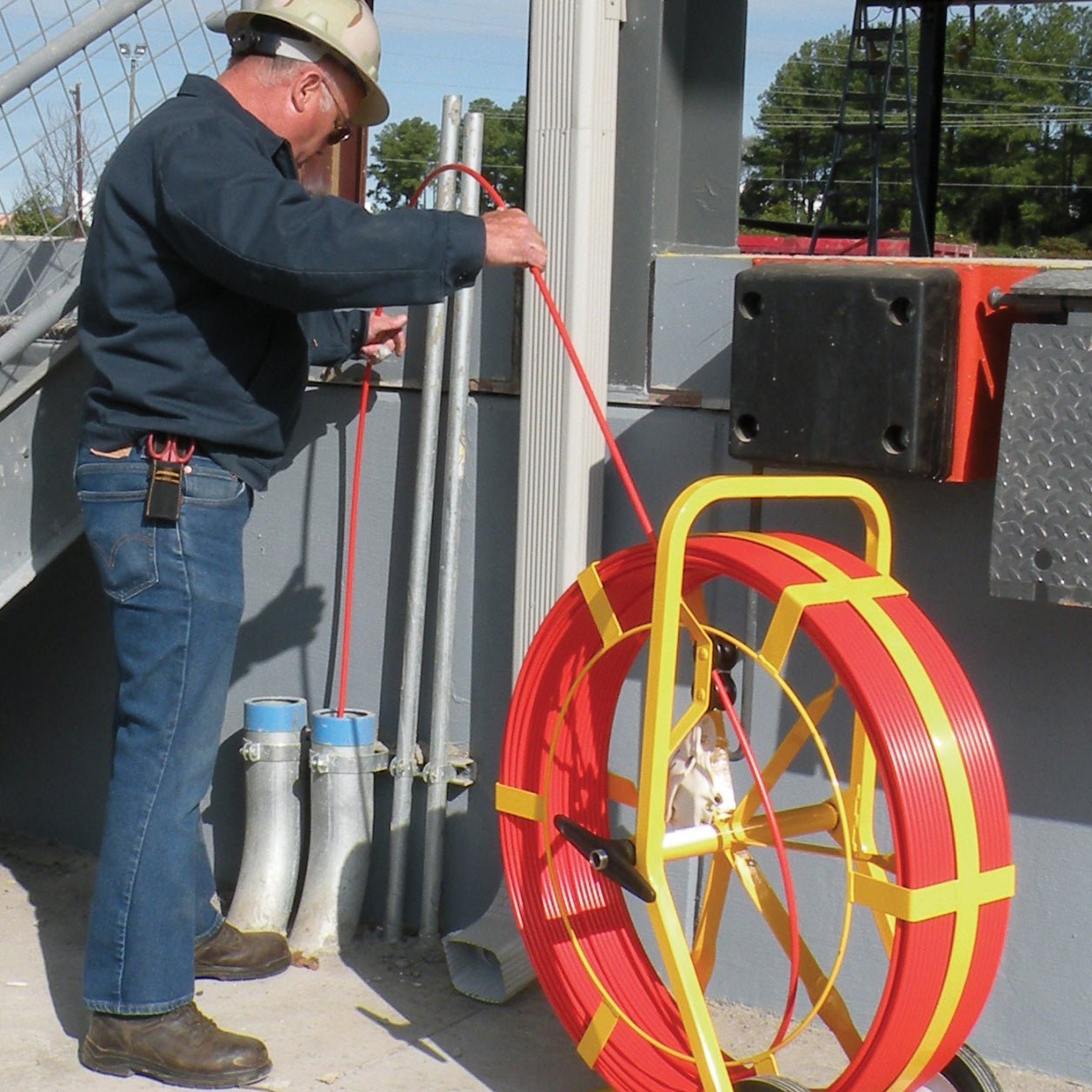Jameson Conduit Duct Rodder Non - Conductive Rodder - 11A - 25 - 600M - J.L. Matthews Co., Inc.