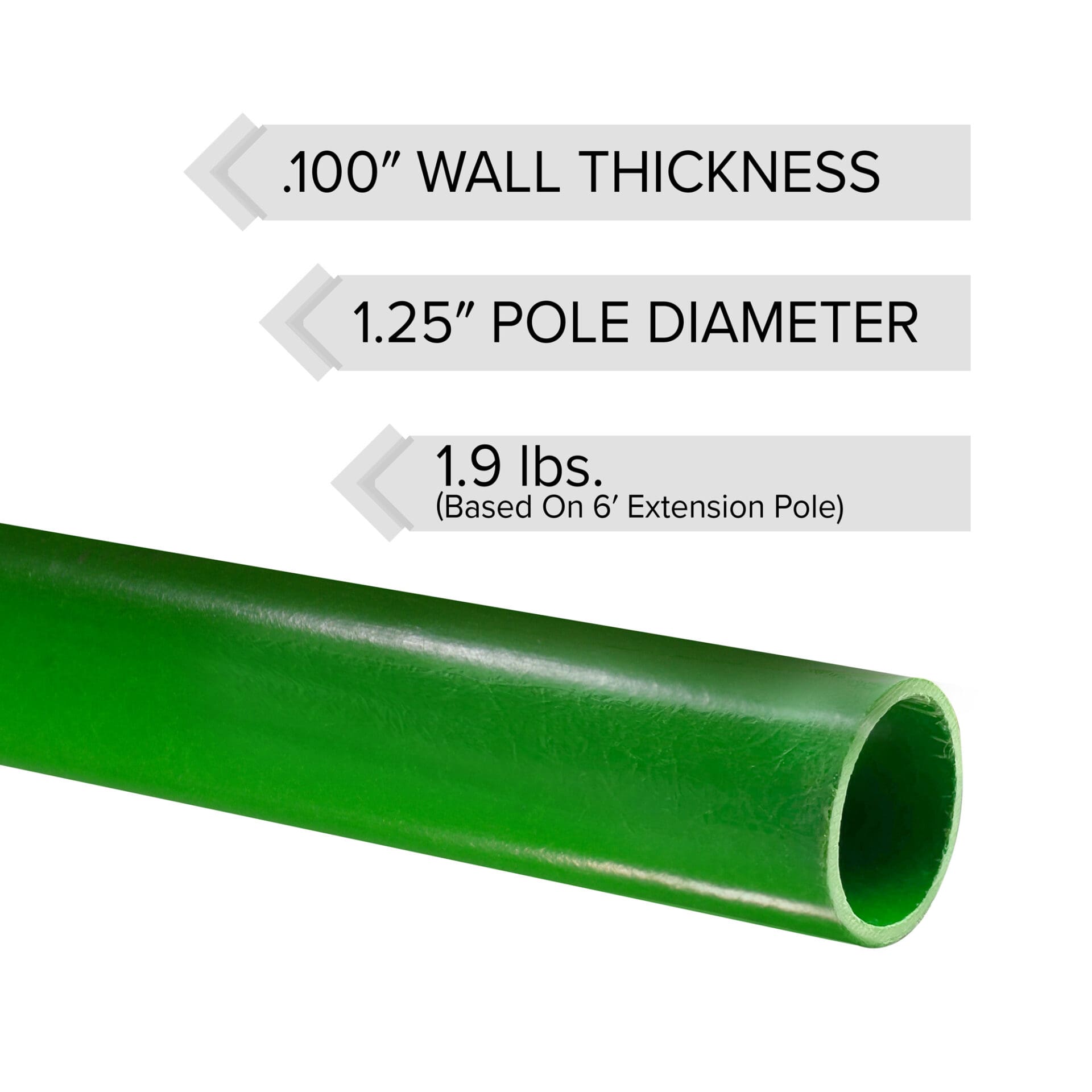 Jameson .100″ Wall Thickness Base Pole 