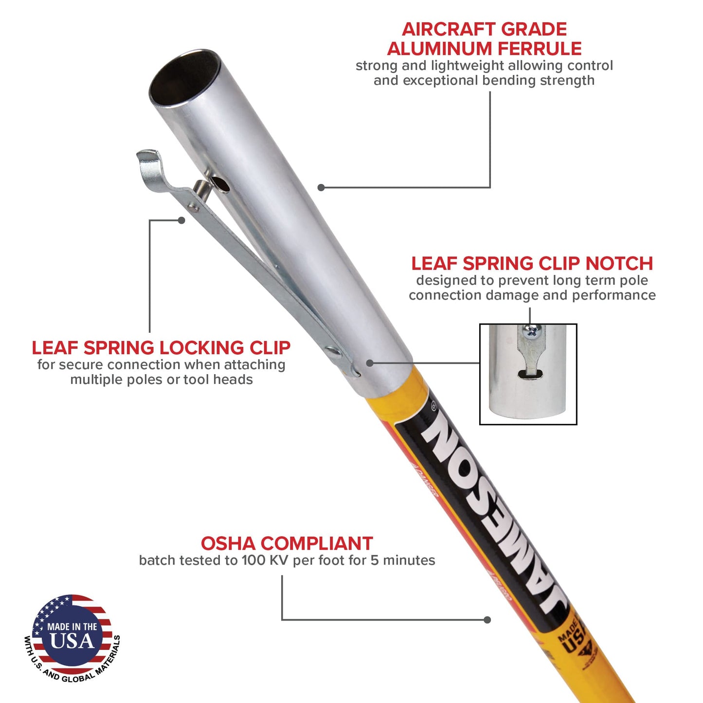 Jameson Fiberglass Tree Pruning Kit Trimming Tool - FG - 6PKG - 7 - Pruning