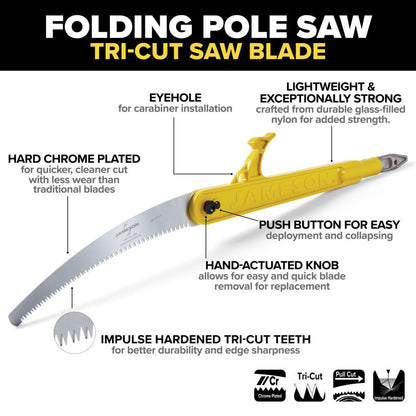 Jameson Pole Saw Head w/13" Tri - Cut Saw Blade 