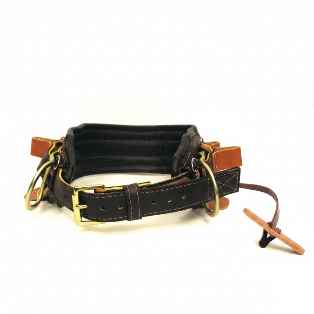 Jelco All-leather Lineman Belt 4 D-Ring Tradition Belt - 868