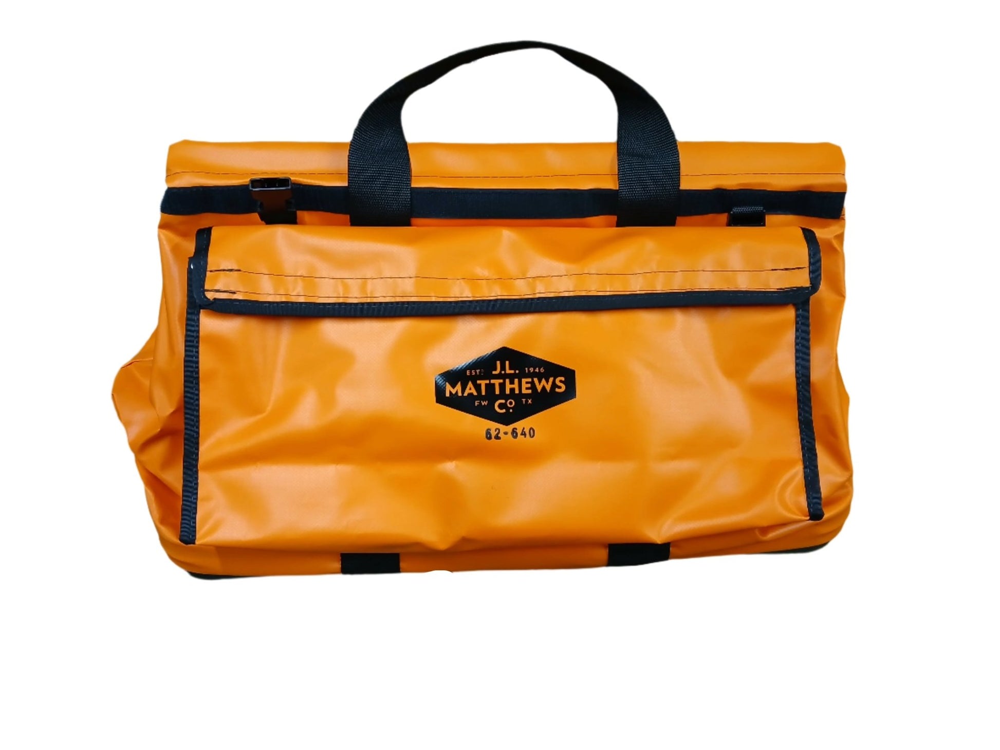 J.L. Matthews Big Mouth Orange Tool Bag W/Pockets & Rain Flap - 62-640