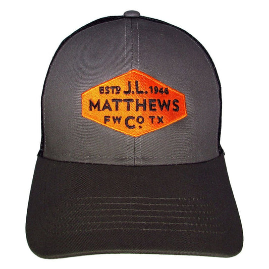 J.L. Matthews Snapback Hat Embroidered Cap JLM-HAT-BLACK