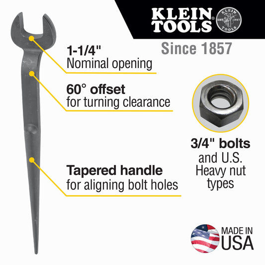 Klein 1-1/4" Erection Wrench 