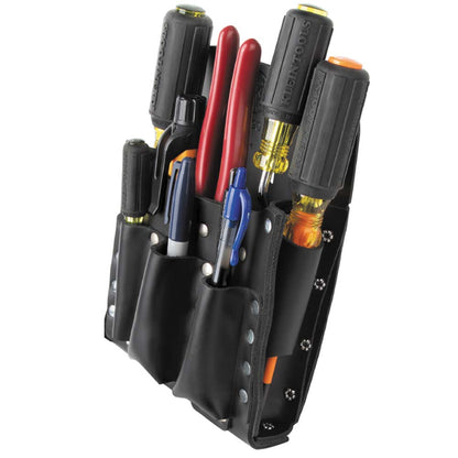 Klein 10 - Pocket Tool Pouch Linemens Leather Tool Bags - 5190 - J.L. Matthews Co., Inc.
