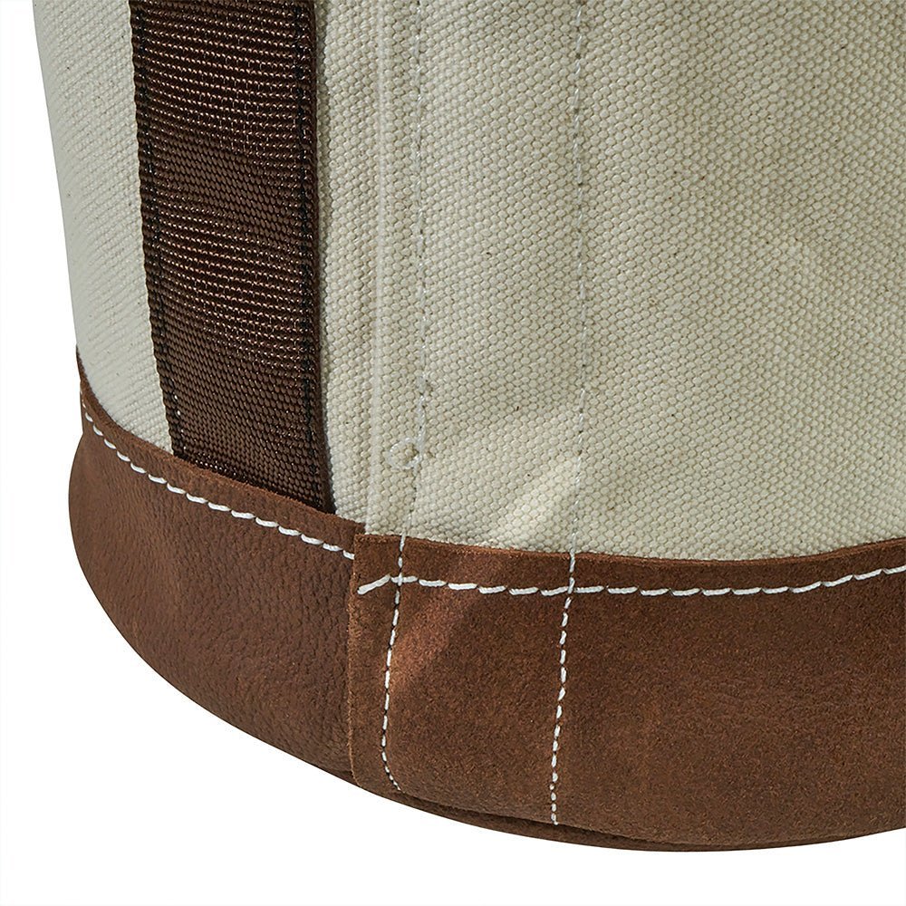 Klein Canvas Bucket Leather Bottom W/Swivel Snap 