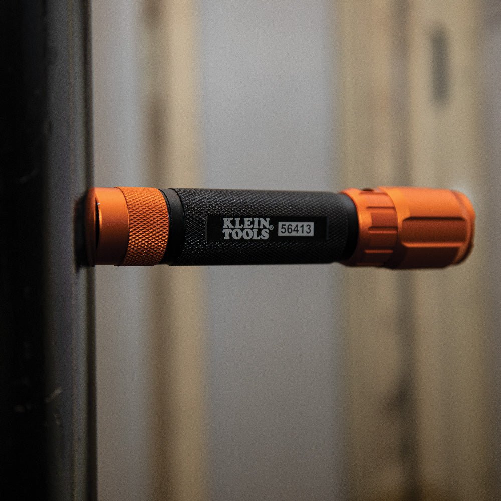 Rechargeable 2-Color LED Flashlight with Magnetic End Cap