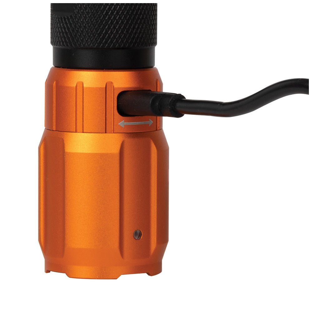 Rechargeable 2-Color LED Flashlight with Holster