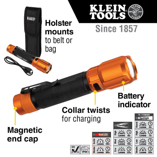 Klein Tools' Rechargeable 2-Color Spotlight