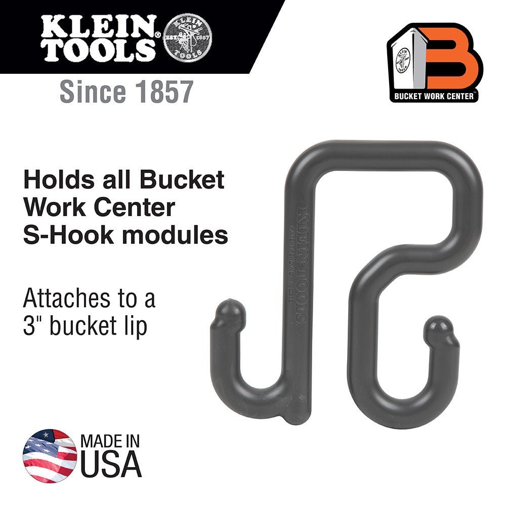Klein 3 - Inch Bucket S - Hook Utility Hook Tool Hanger - BC312 - J.L. Matthews Co., Inc.