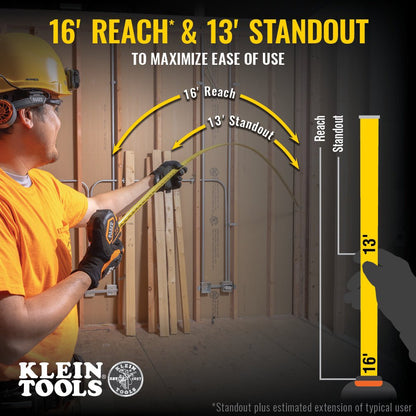 Klein 35' Double Hook Tape Measure Reading Scale - 9235 - Measuring Tools